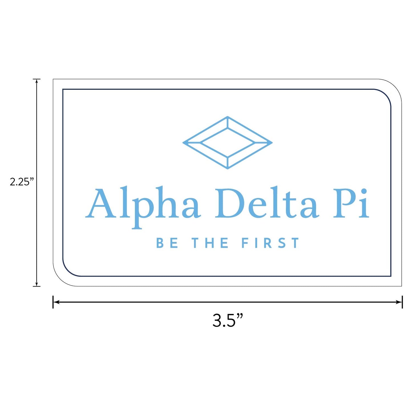 Alpha Delta Pi Sorority Brand Focus Sticker Sheet