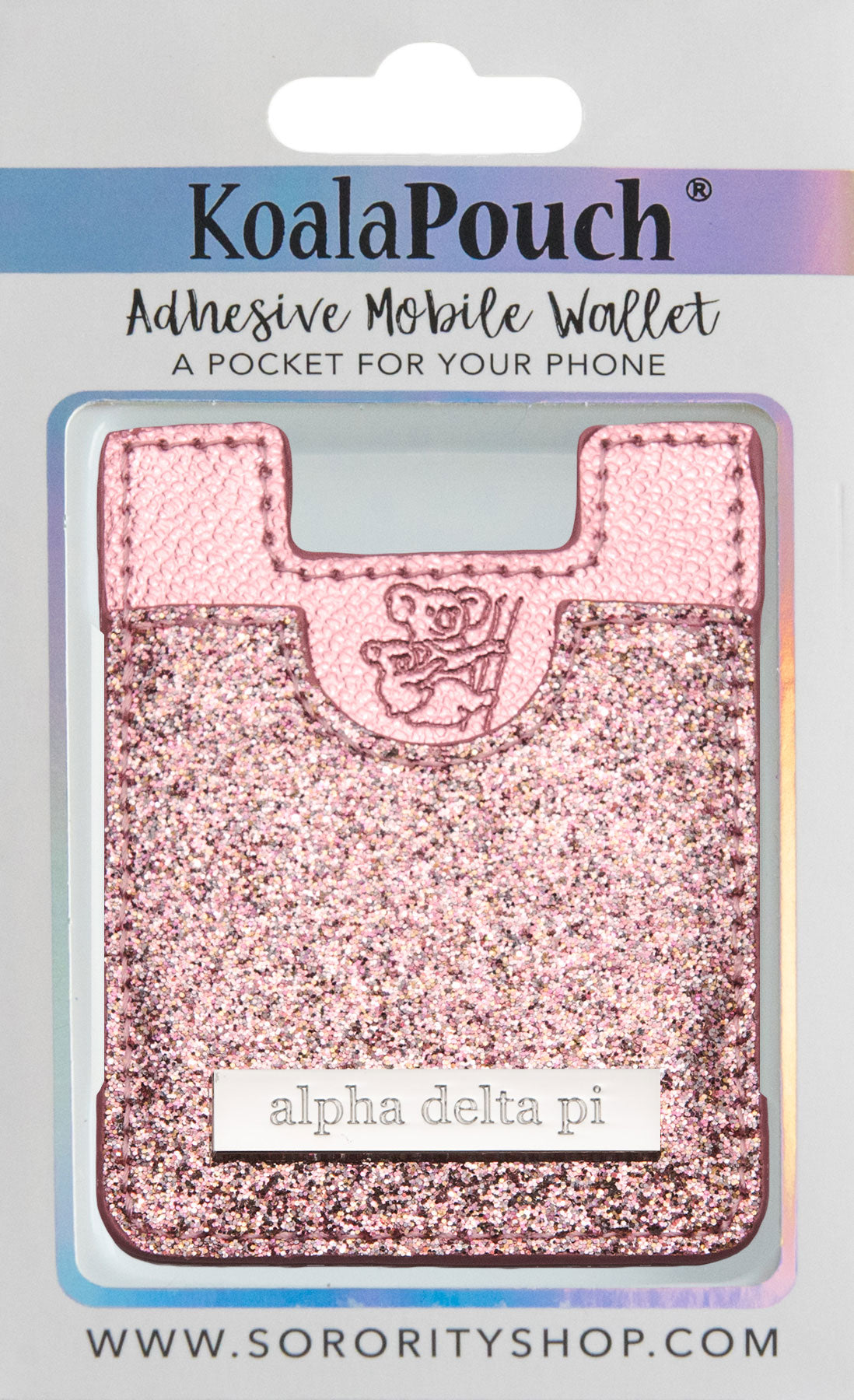 Alpha Delta Pi Glitter Koala Pouch