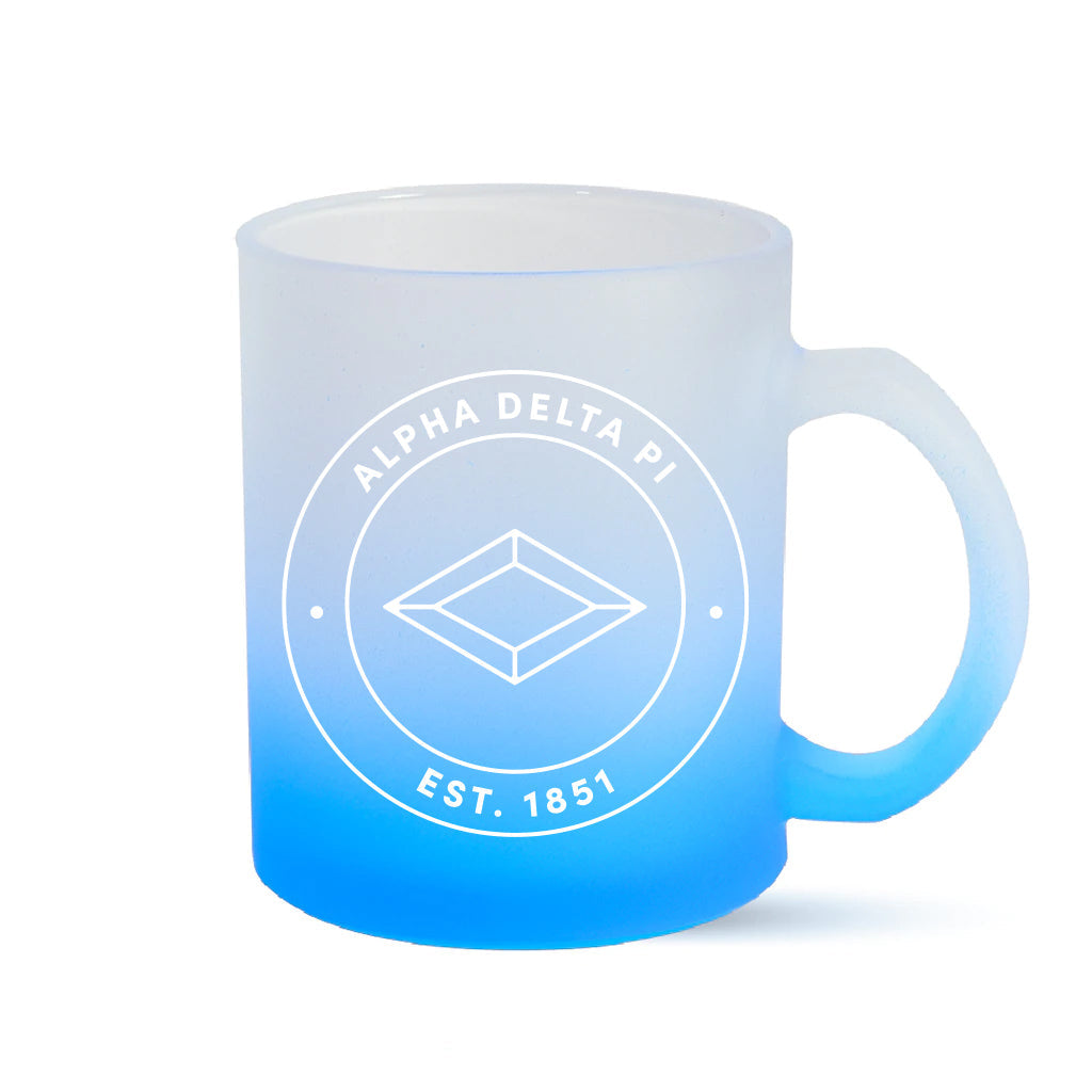 Alpha Delta Pi Mug - Ombre Glass