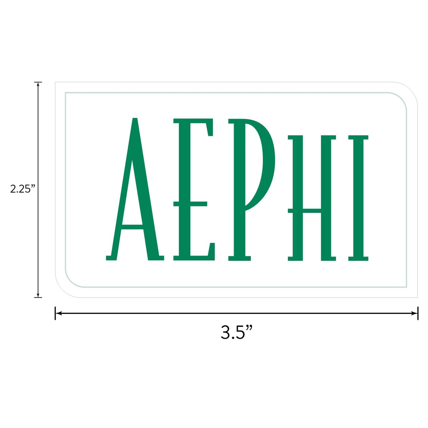 Alpha Epsilon Phi Sorority Brand Focus Sticker Sheet