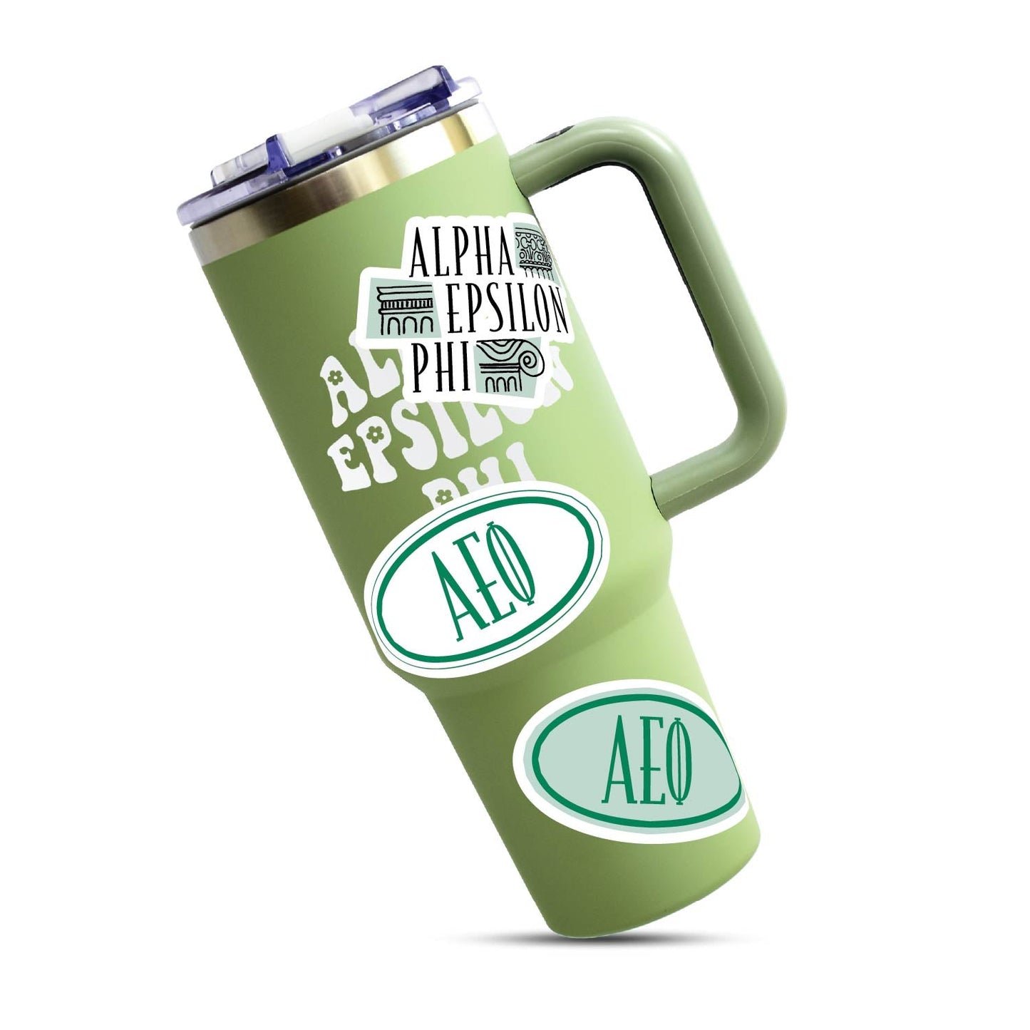 Alpha Epsilon Phi Sorority Sticker Sheet- Brand Focus