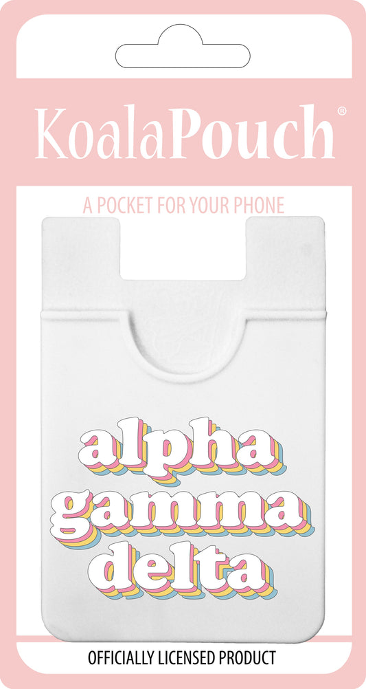 Alpha Gamma Delta Retro Koala Pouch - Virginia Book Company