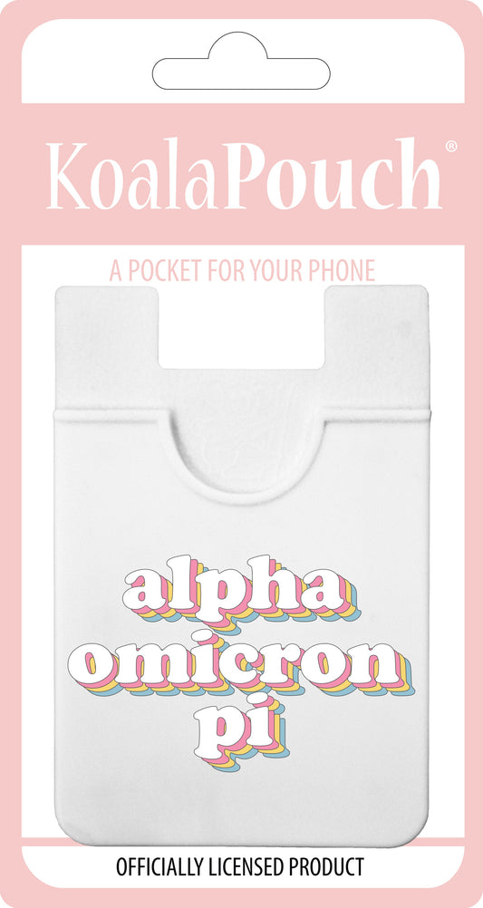 Alpha Omicron Pi Retro Koala Pouch - Virginia Book Company