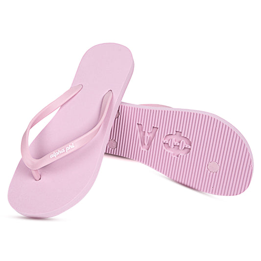 Alpha Phi Flip Flops, With Greek Letter Cutouts