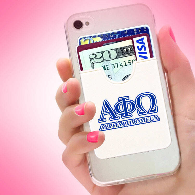 Alpha Phi Omega Koala Pouch - Greek Letters Design - Phone Wallet