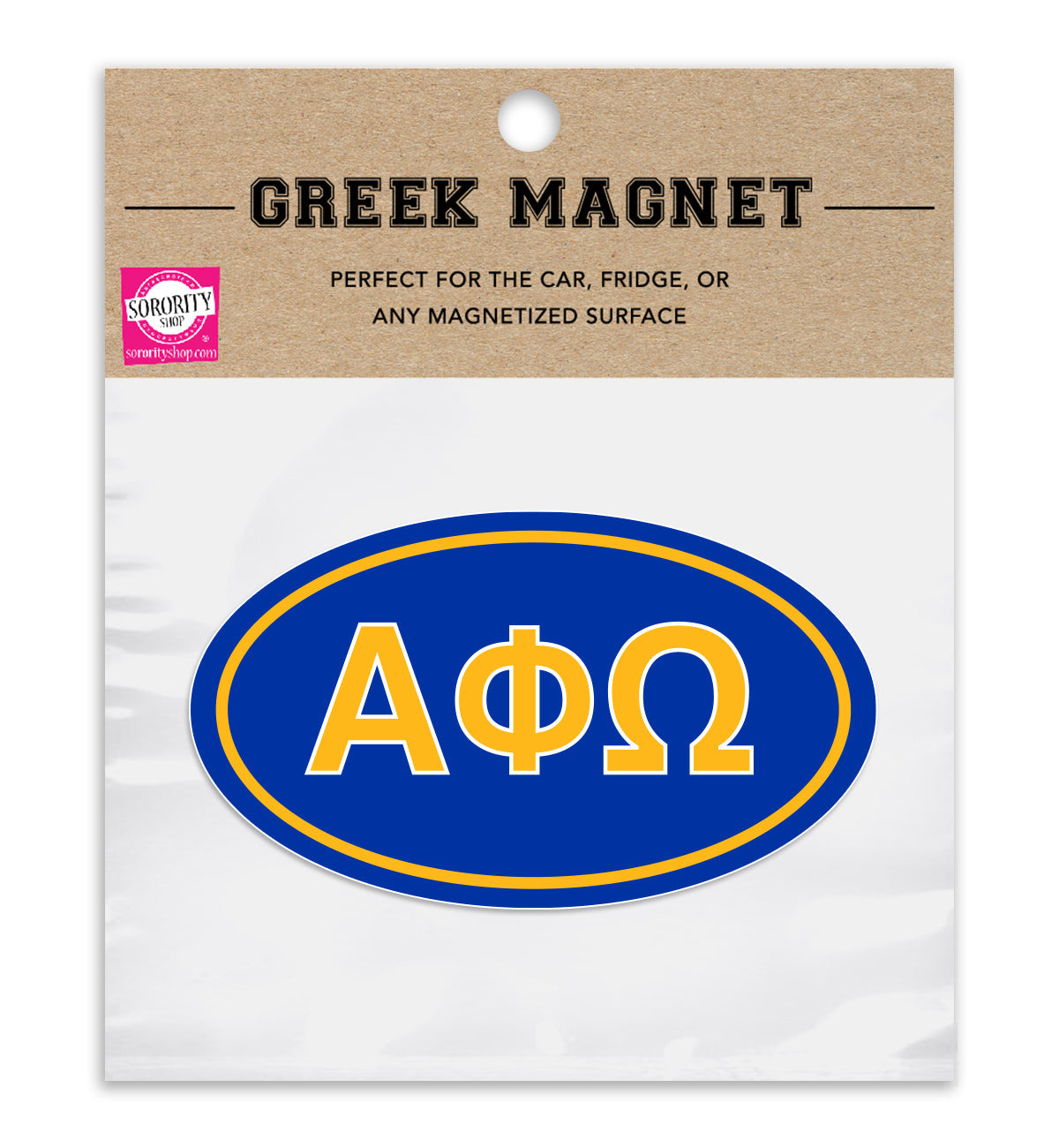 Alpha Phi Omega Sorority Car Magnet Set of 2