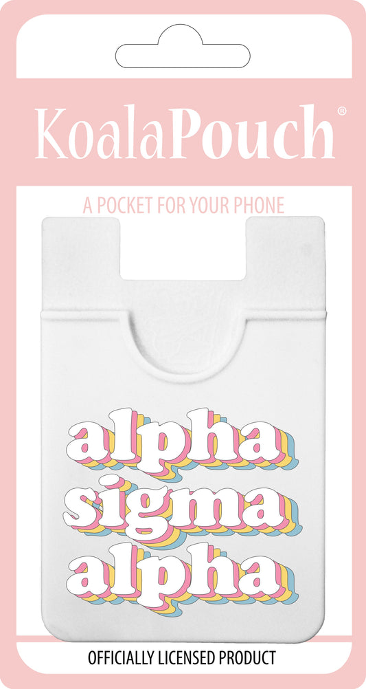 Alpha Sigma Alpha Retro Koala Pouch - Virginia Book Company