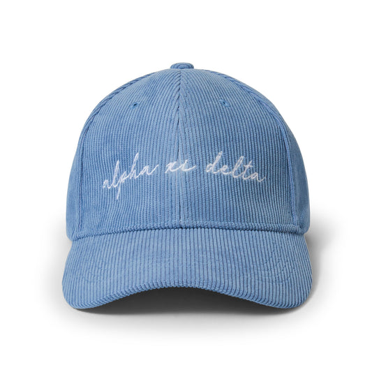 Alpha Xi Delta Baseball Hat - Embroidered AXD Logo Baseball Cap - Virginia Book Company