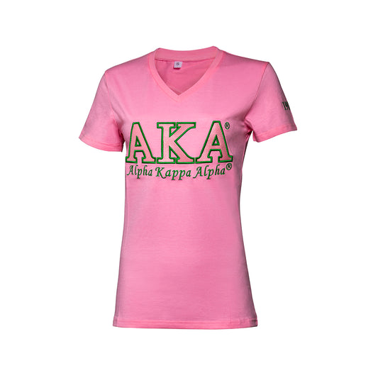 Alpha Kappa Alpha Luxury Embroidered Tee