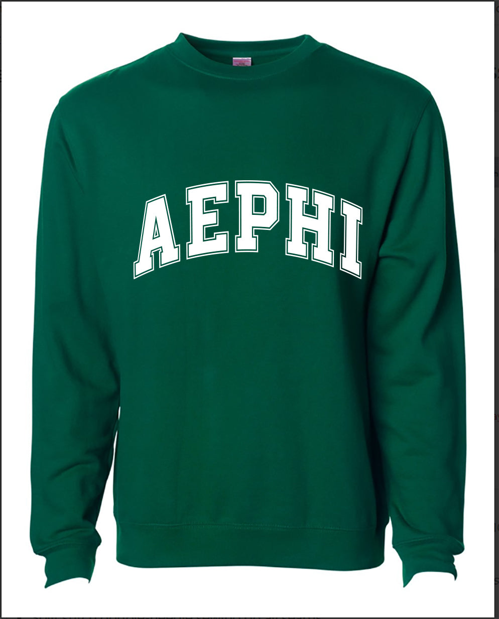 Alpha Epsilon Phi Sweatshirt- Crewneck Varsity Letters Design