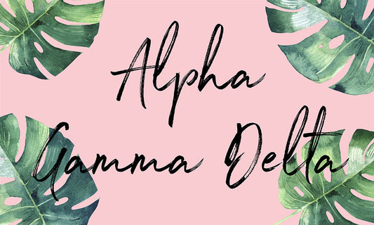 Alpha Gamma Delta Tropical Flag - Virginia Book Company