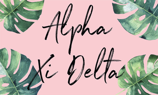 Alpha Xi Delta Tropical Flag - Virginia Book Company