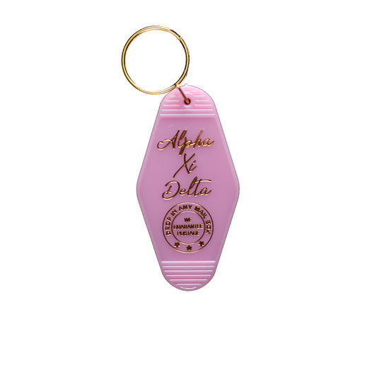 Alpha Xi Delta Motel Keychain - Virginia Book Company