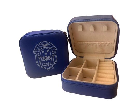 Zeta Phi Beta Travel Jewelry Box