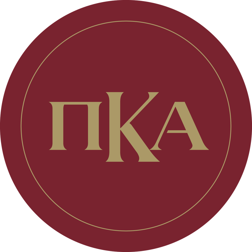 Pi Kappa Alpha Fraternity Car Decal Sticker- Full Color Circle Logo