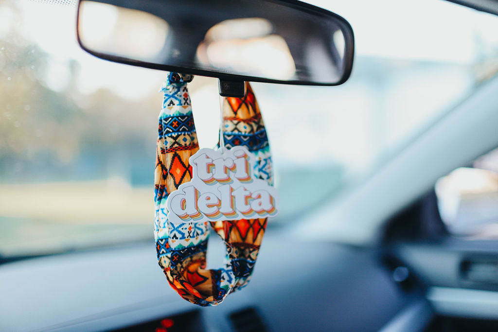 Delta Phi Epsilon - Retro Air Freshener - Bubblegum Scented