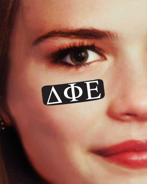 Delta Phi Epsilon Eye Black Decals