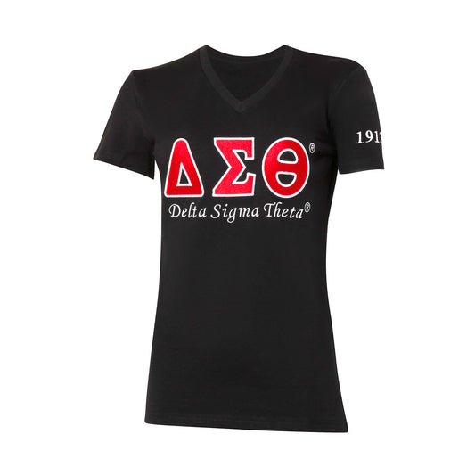Delta Sigma Theta Luxury Embroidered Tee