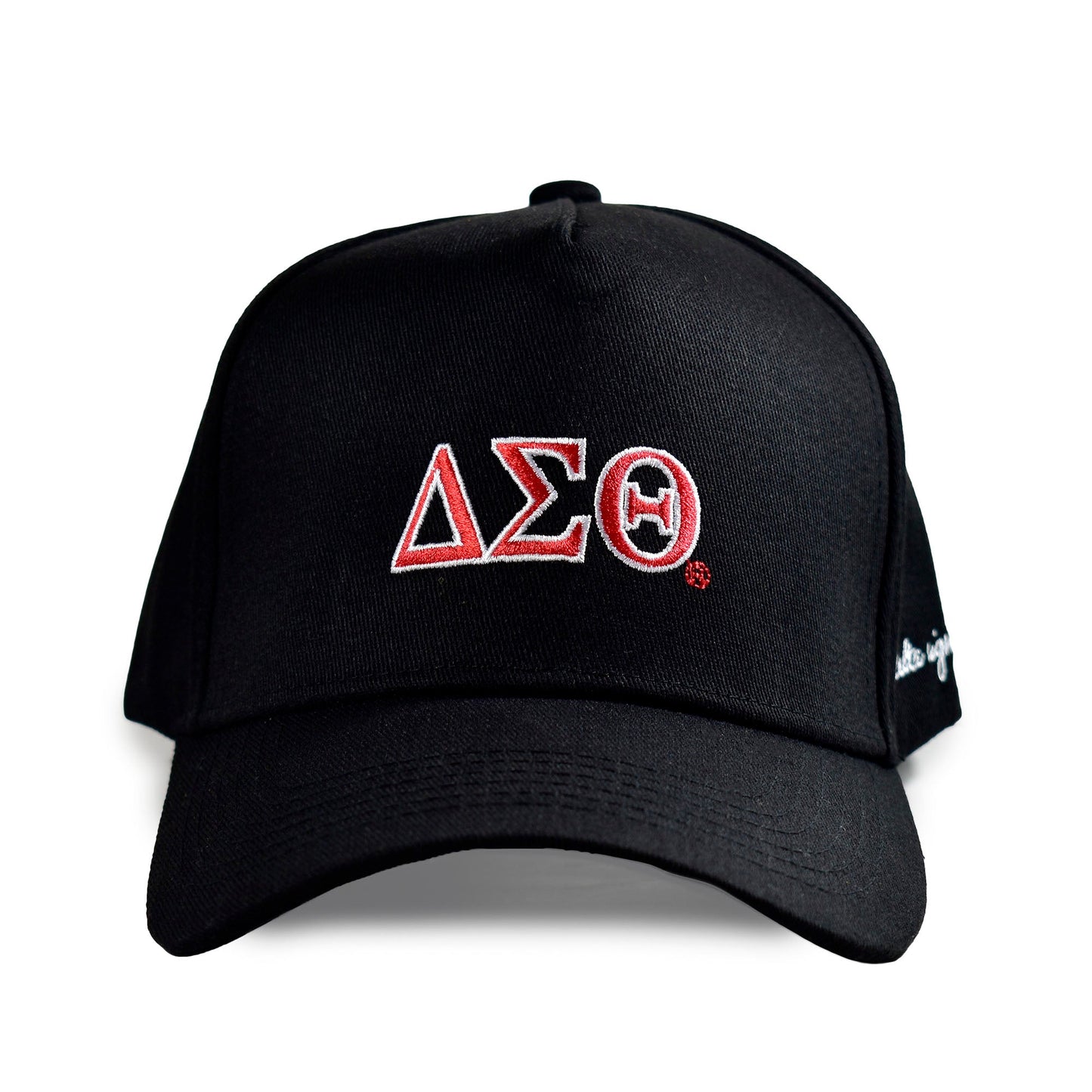 Delta Sigma Theta Sorority, Incorporated Baseball Cap- Brushed Cotton 5-Panel Black Hat