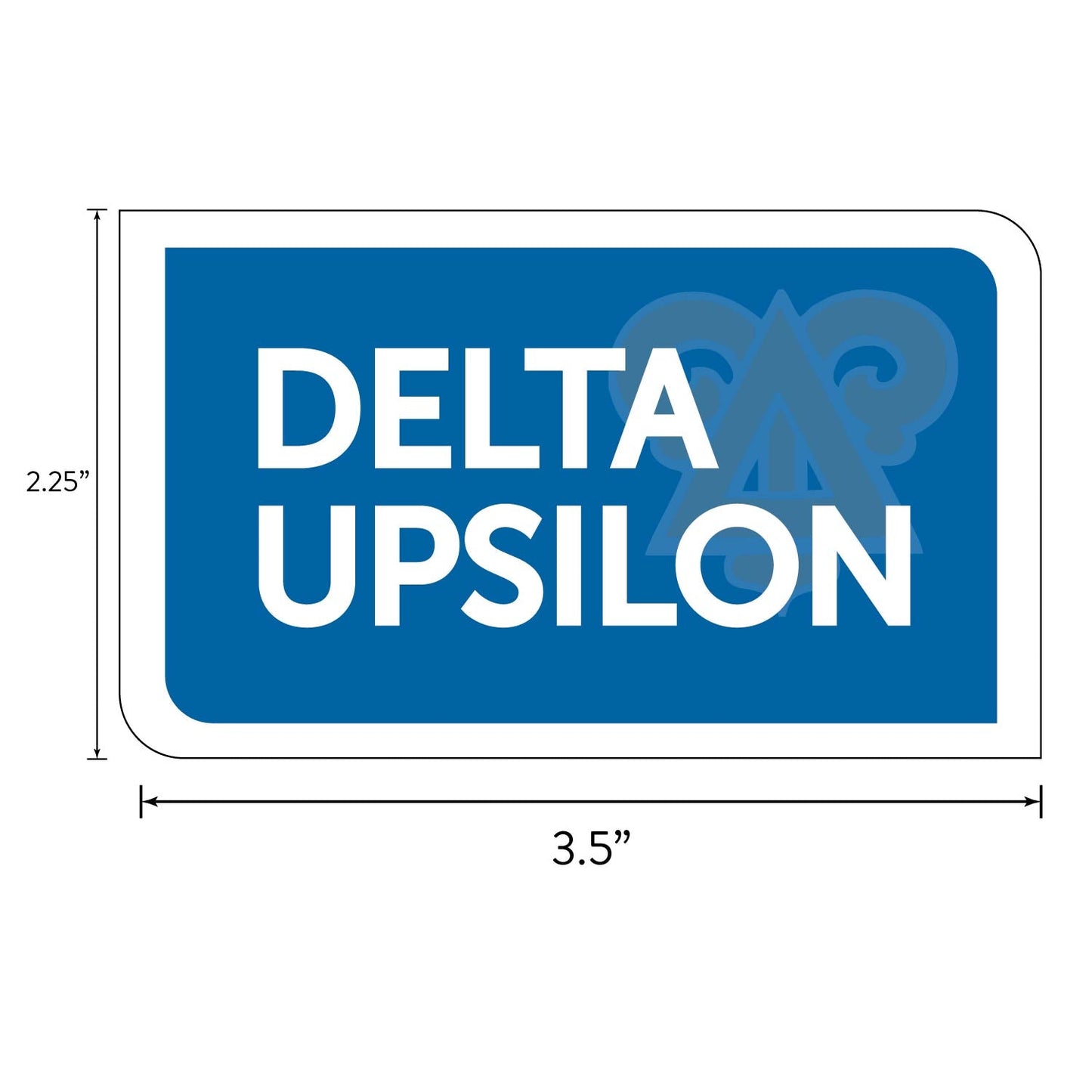 Delta Upsilon Fraternity Brand Focus Sticker Sheet