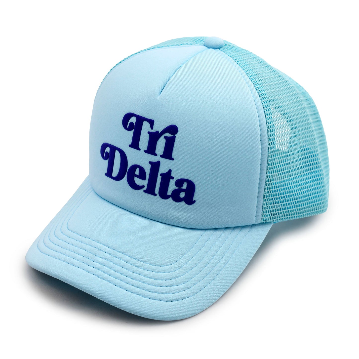 Delta Delta Delta Baseball Cap, Mesh Trucker-Style Hat