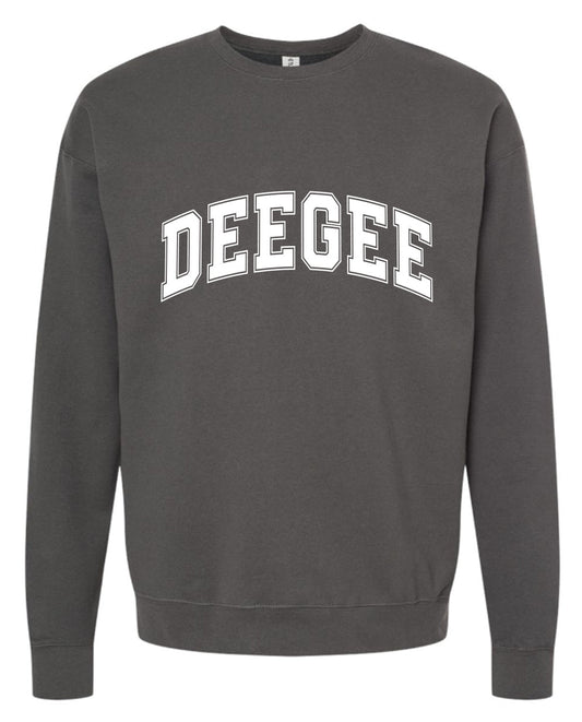 Delta Gamma Sweatshirt- Crewneck Varsity Letters Design