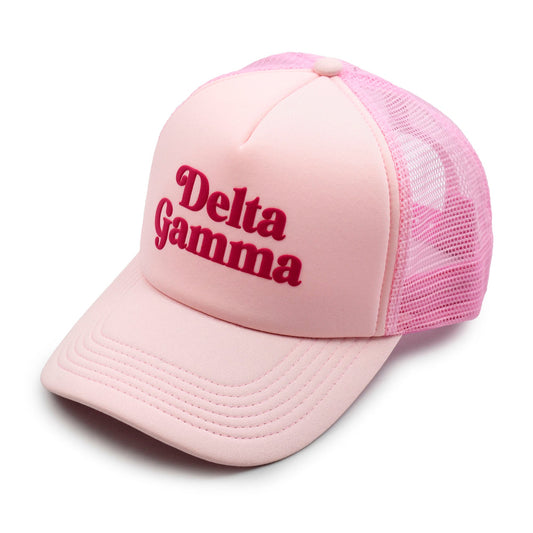 Delta Gamma Baseball Cap, Mesh Trucker-Style Hat