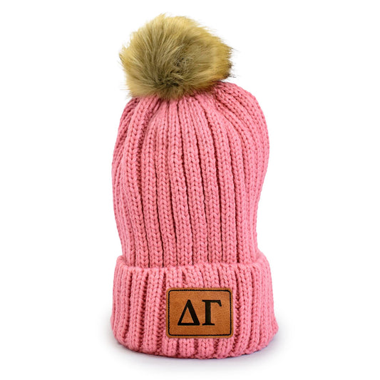 Delta Gamma Pom Pom Beanie Hat