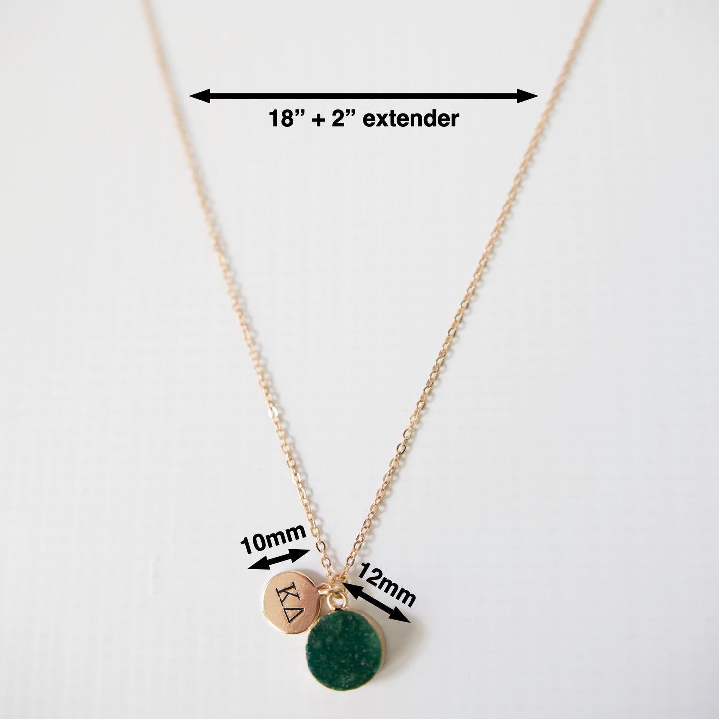 Theta Phi Alpha Sisterhood Druzy Necklace