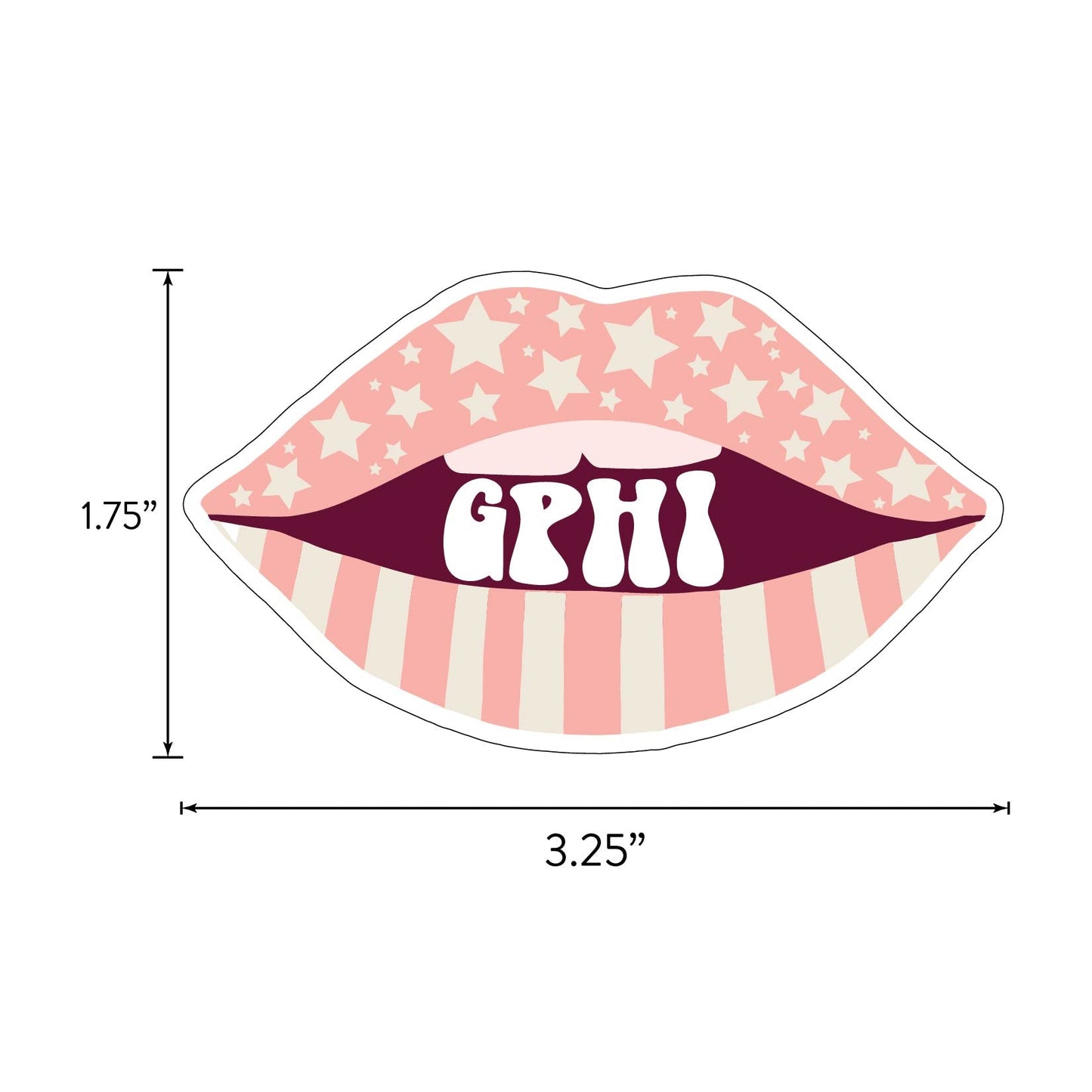 Gamma Phi Beta Girl Power Sticker Sheet