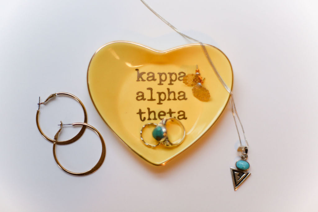 Kappa Alpha Theta Ceramic Ring Dish