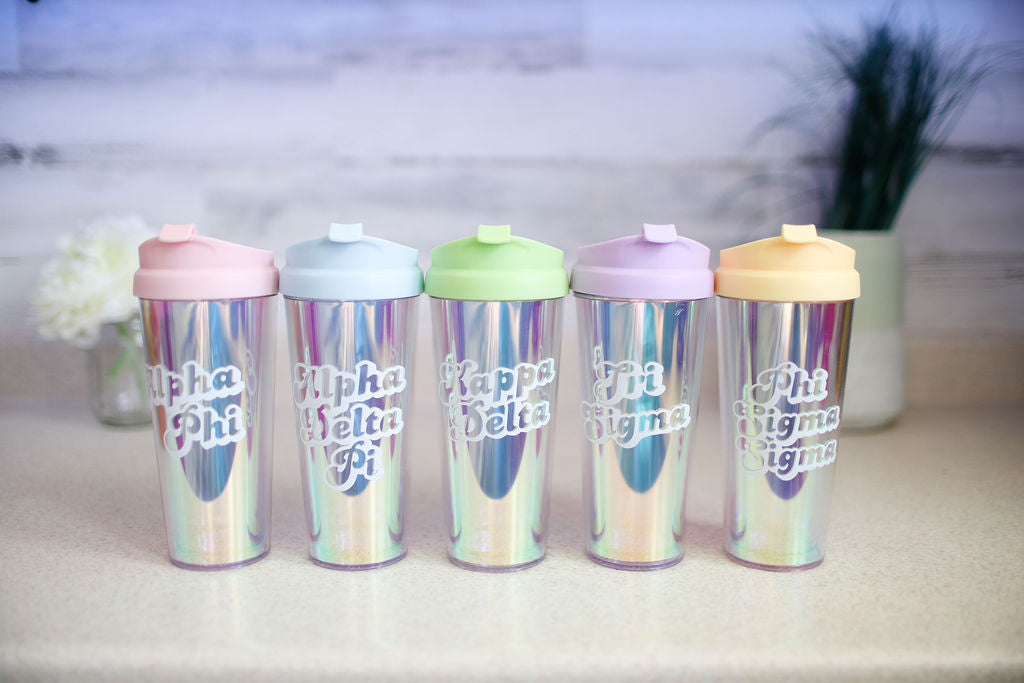 Kappa Delta Retro Style Sorority Tumbler