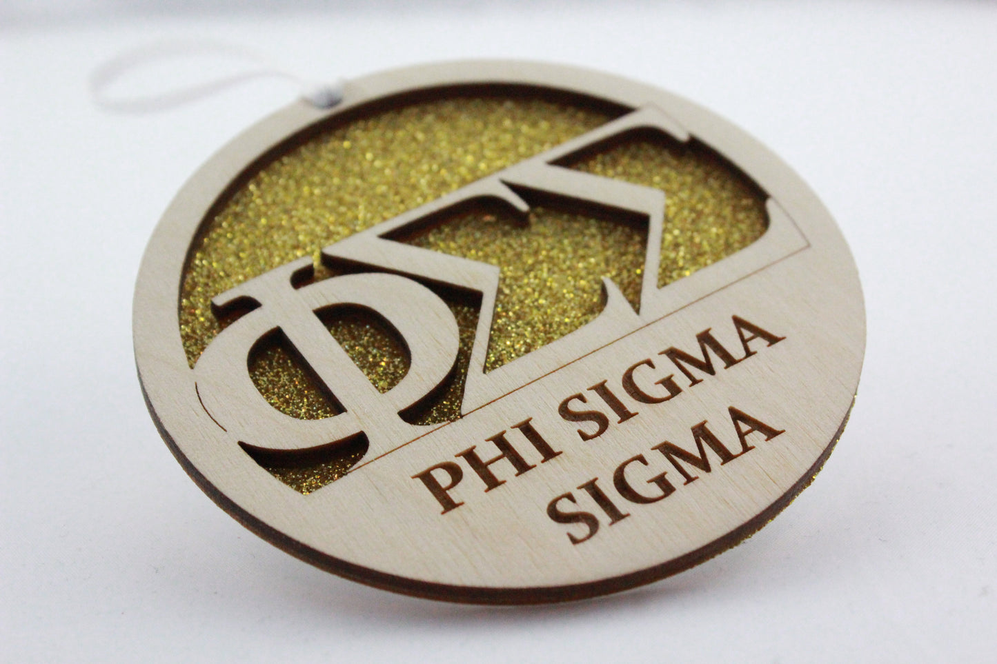 Phi Sigma Sigma - Laser Carved Ornament - 3" Round