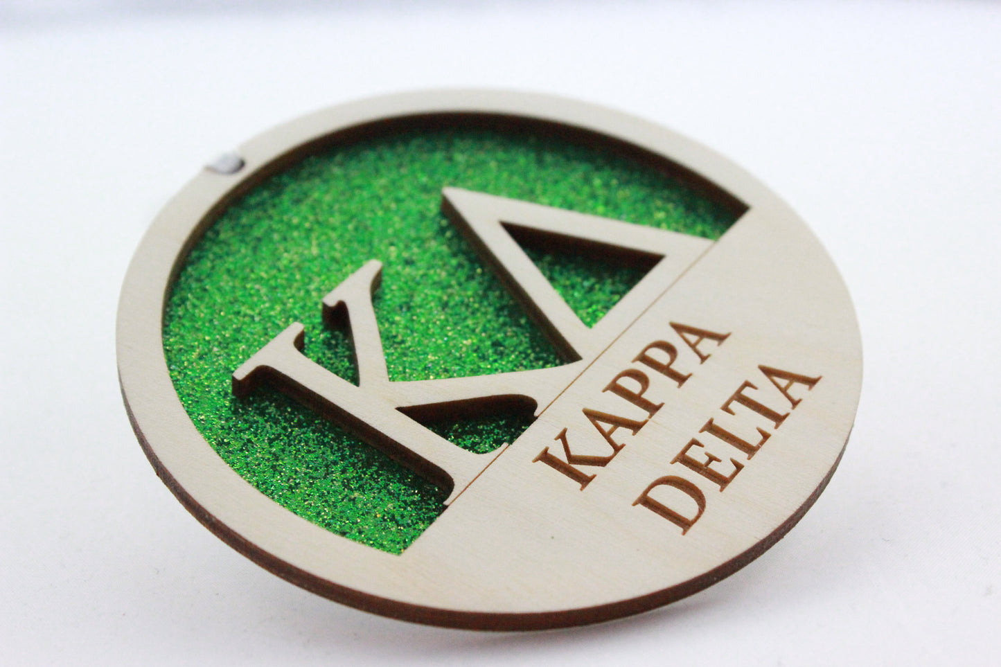 Kappa Delta - Laser Carved Ornament - 3" Round