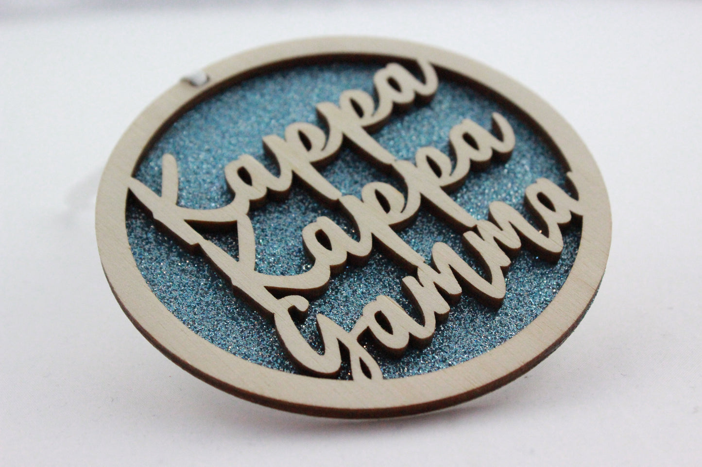 Kappa Kappa Gamma - Laser Carved Ornament - 3" Round