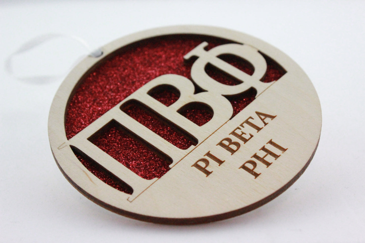 Pi Beta Phi - Laser Carved Ornament - 3" Round