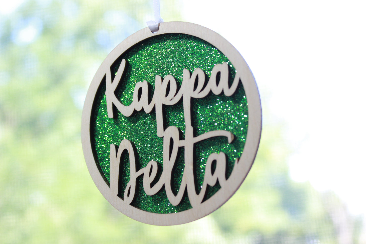 Kappa Delta - Laser Carved Ornament - 3" Round