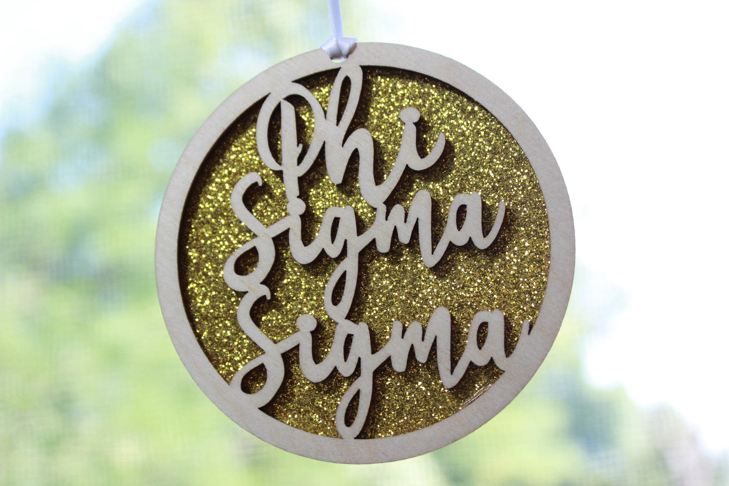 Phi Sigma Sigma - Laser Carved Ornament - 3" Round