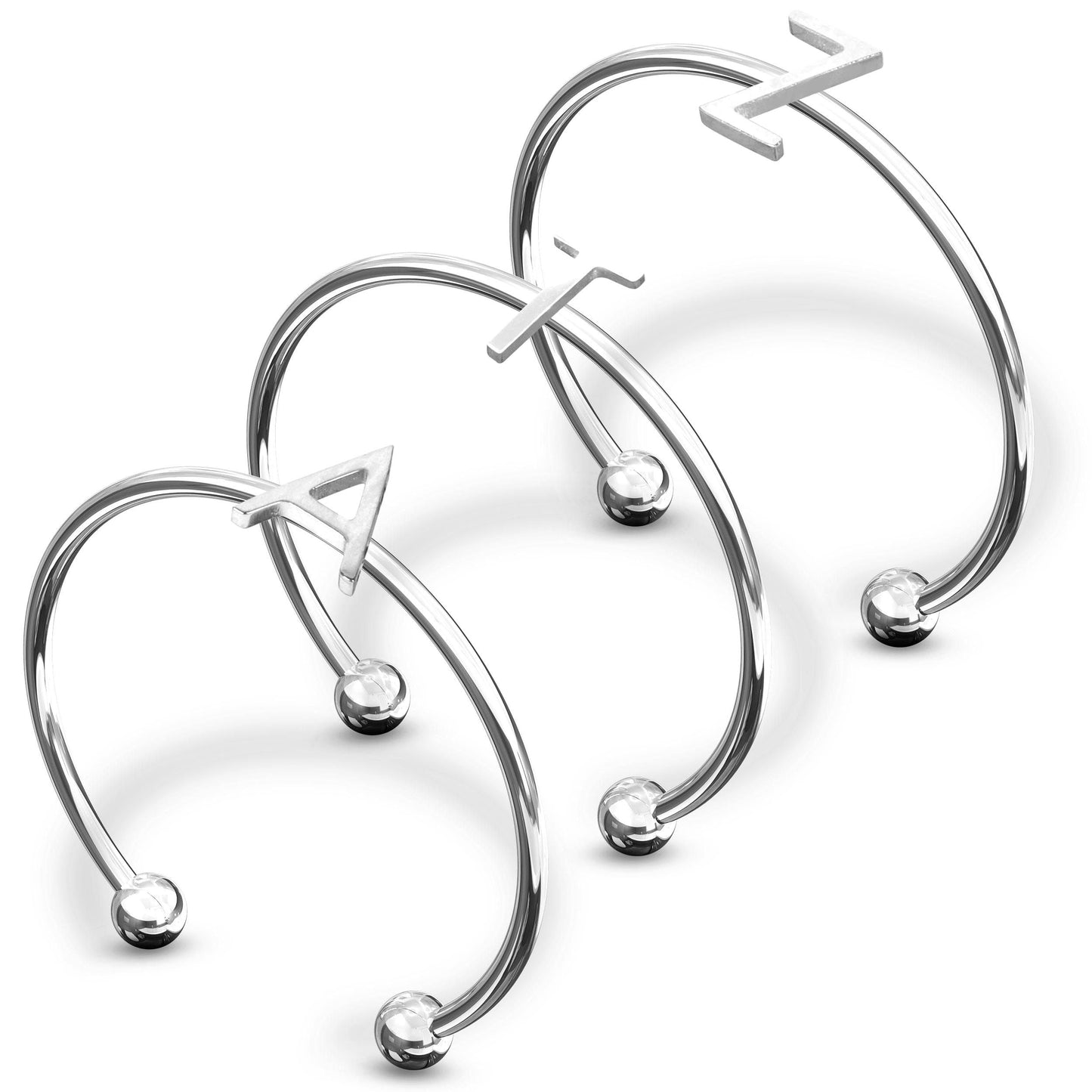 Zeta Tau Alpha Silver Stacking Ring Set