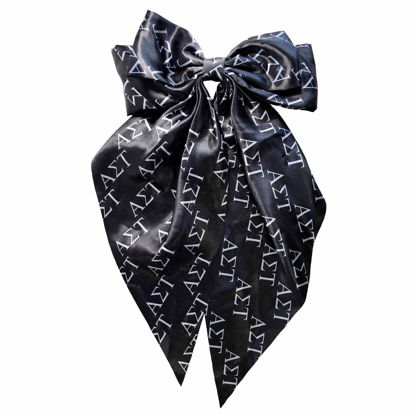 Alpha Sigma Tau Greek Letters Hair Bow