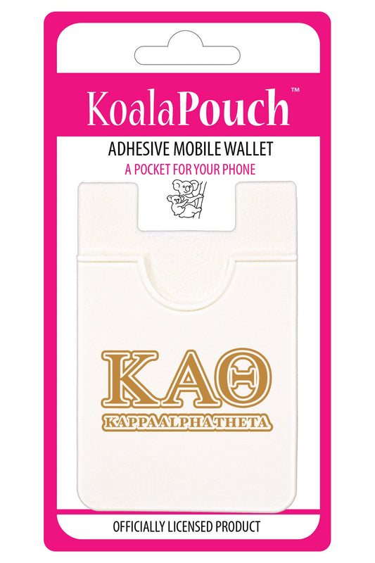 Kappa Alpha Theta Koala Pouch - Greek Letters Design - Phone Wallet