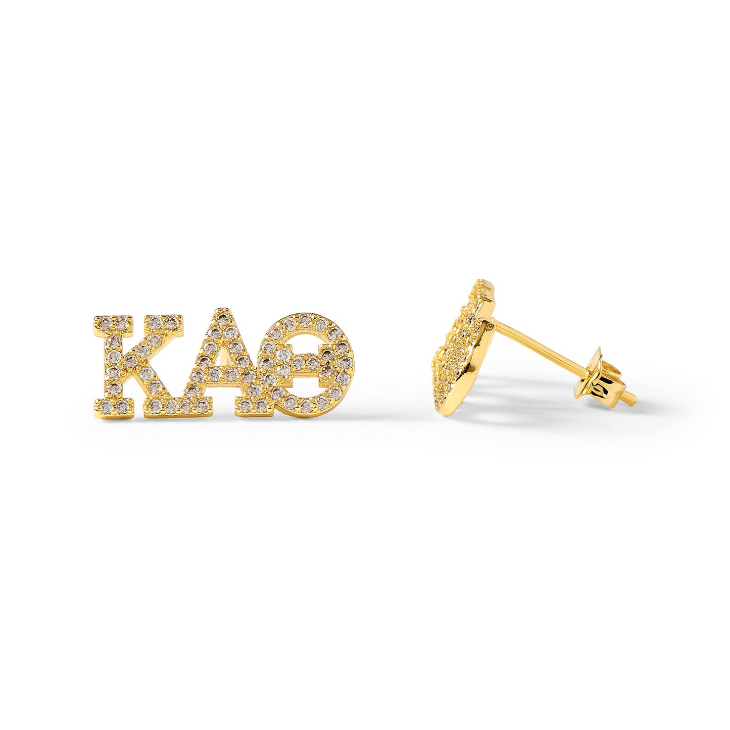 Kappa Alpha Theta 18k Gold Plated Stud Earrings