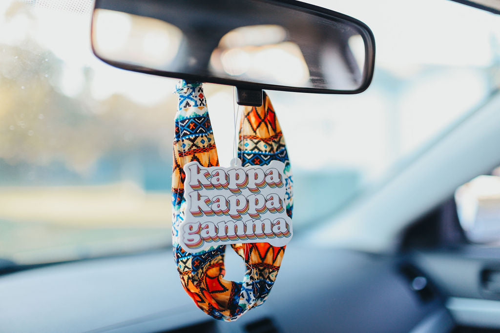 Kappa Kappa Gamma - Retro Air Freshener - Bubblegum Scented