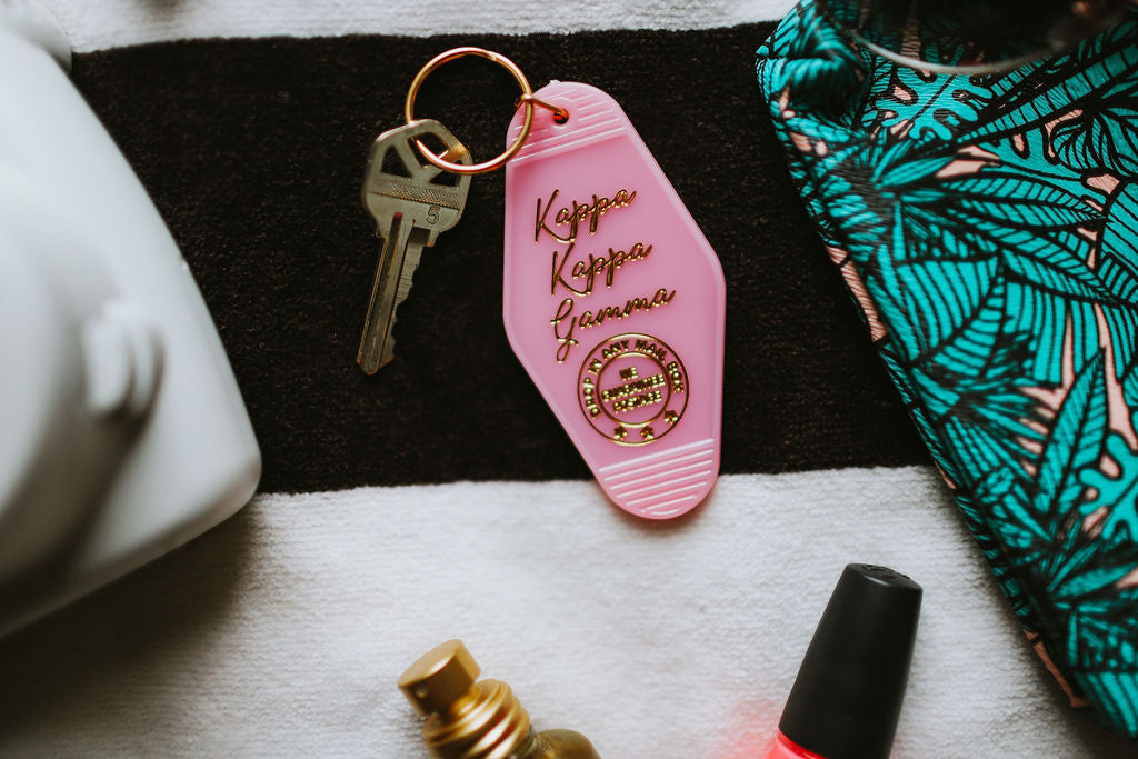 Kappa Kappa Gamma Motel Keychain