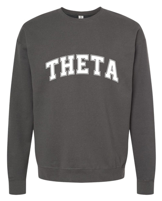 Kappa Alpha Theta Sweatshirt- Crewneck Varsity Letters Design