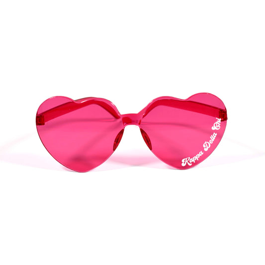 Kappa Delta Chi Sunglasses - Heart Shaped