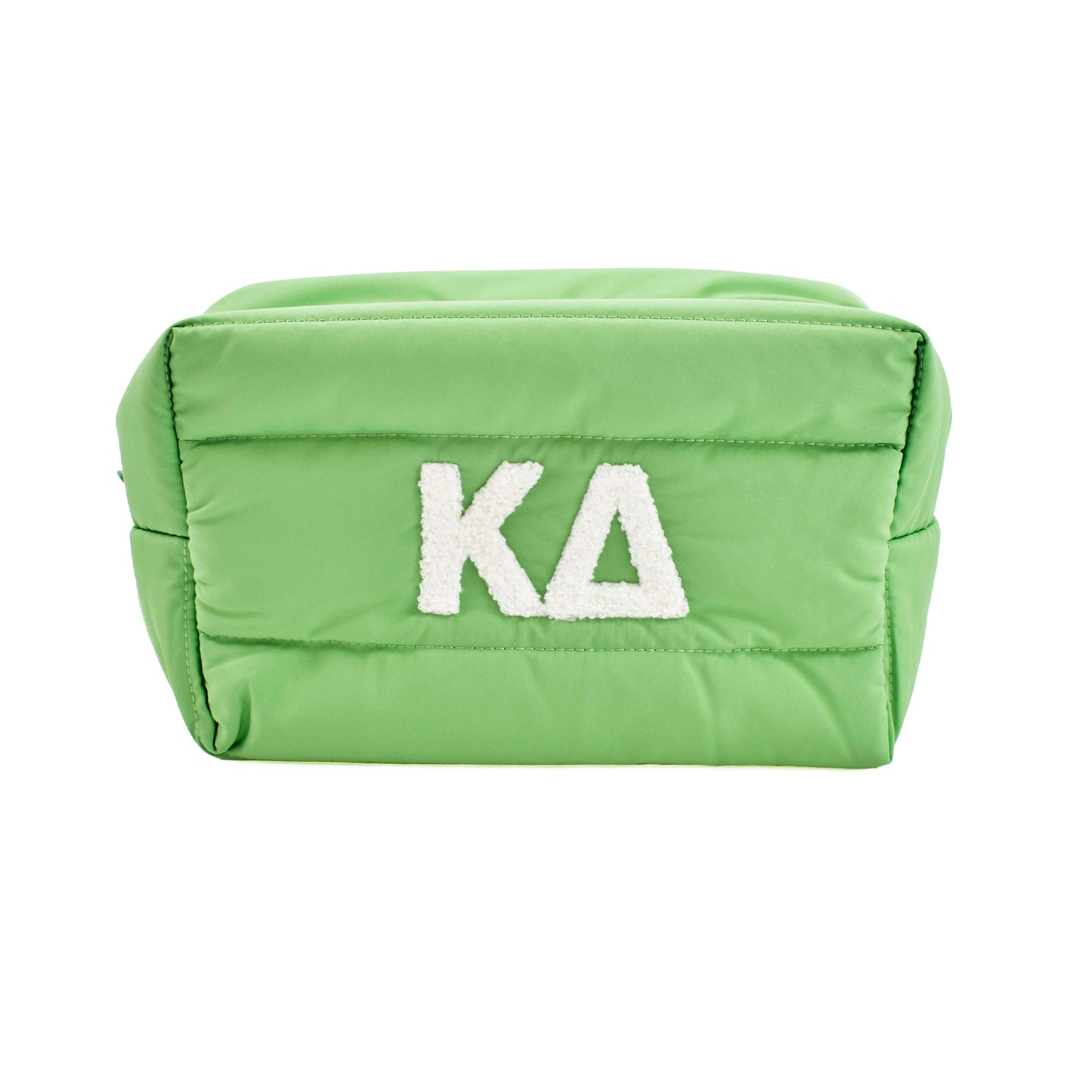 Kappa Delta Makeup Bag - Puffer Style with Sorority Letters