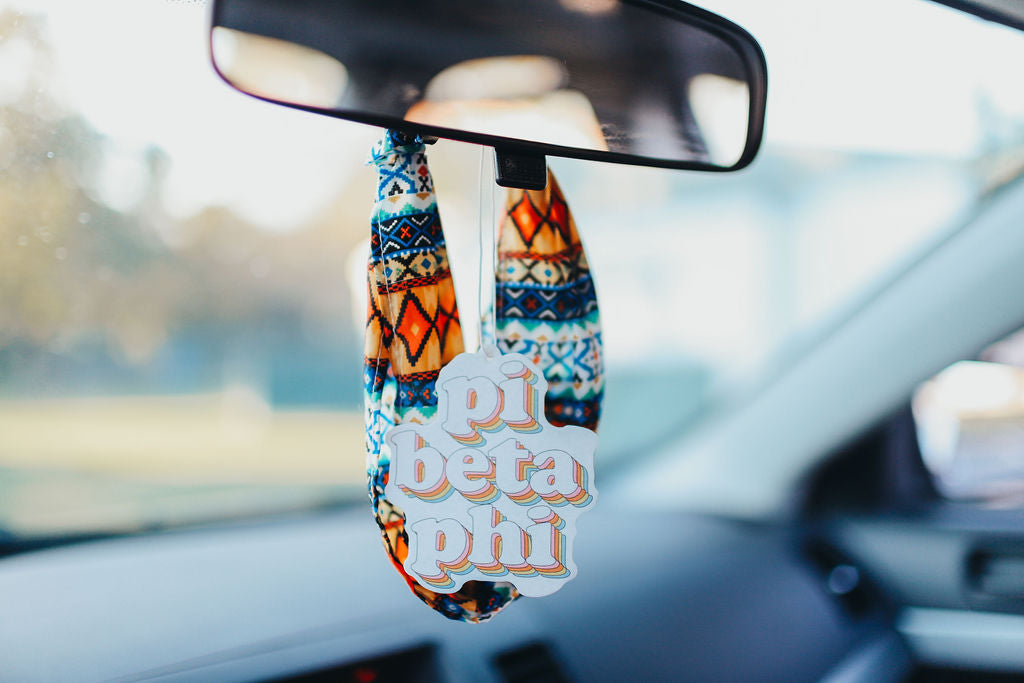 Pi Beta Phi - Retro Air Freshener - Bubblegum Scented