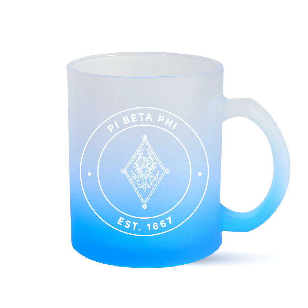 Pi Beta Phi Mug - Ombre Glass