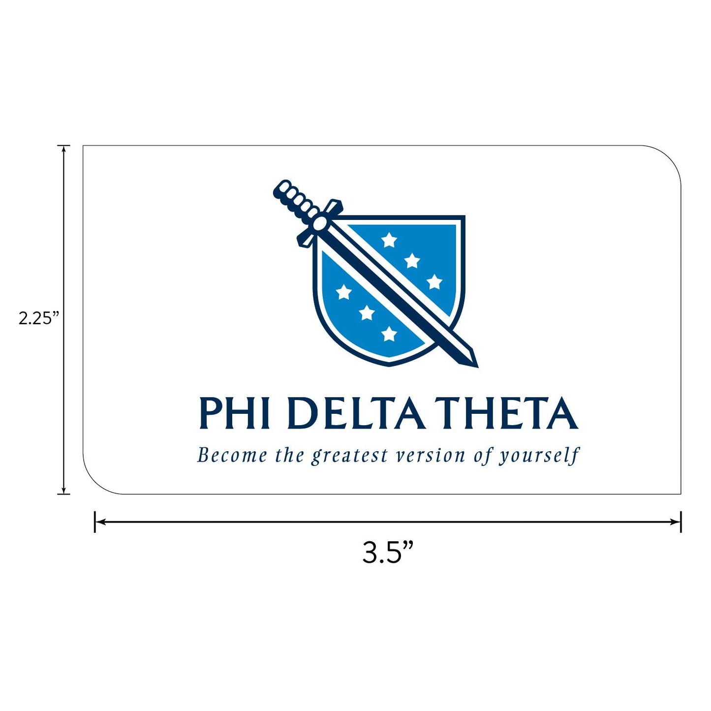Phi Delta Theta Fraternity Brand Focus Sticker Sheet